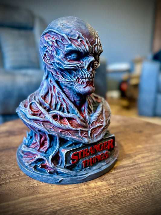 Vecna Inspired Bust – Hand Painted Horror Sculpture – 3D Printed Display Statue – Stranger Inspired Decor