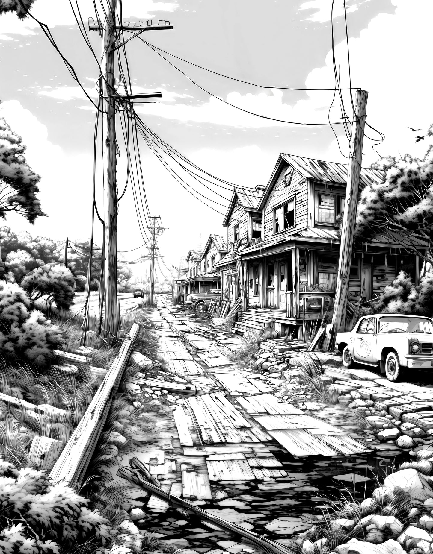 Apocalyptic Landscapes – Coloring Book Vol. 1