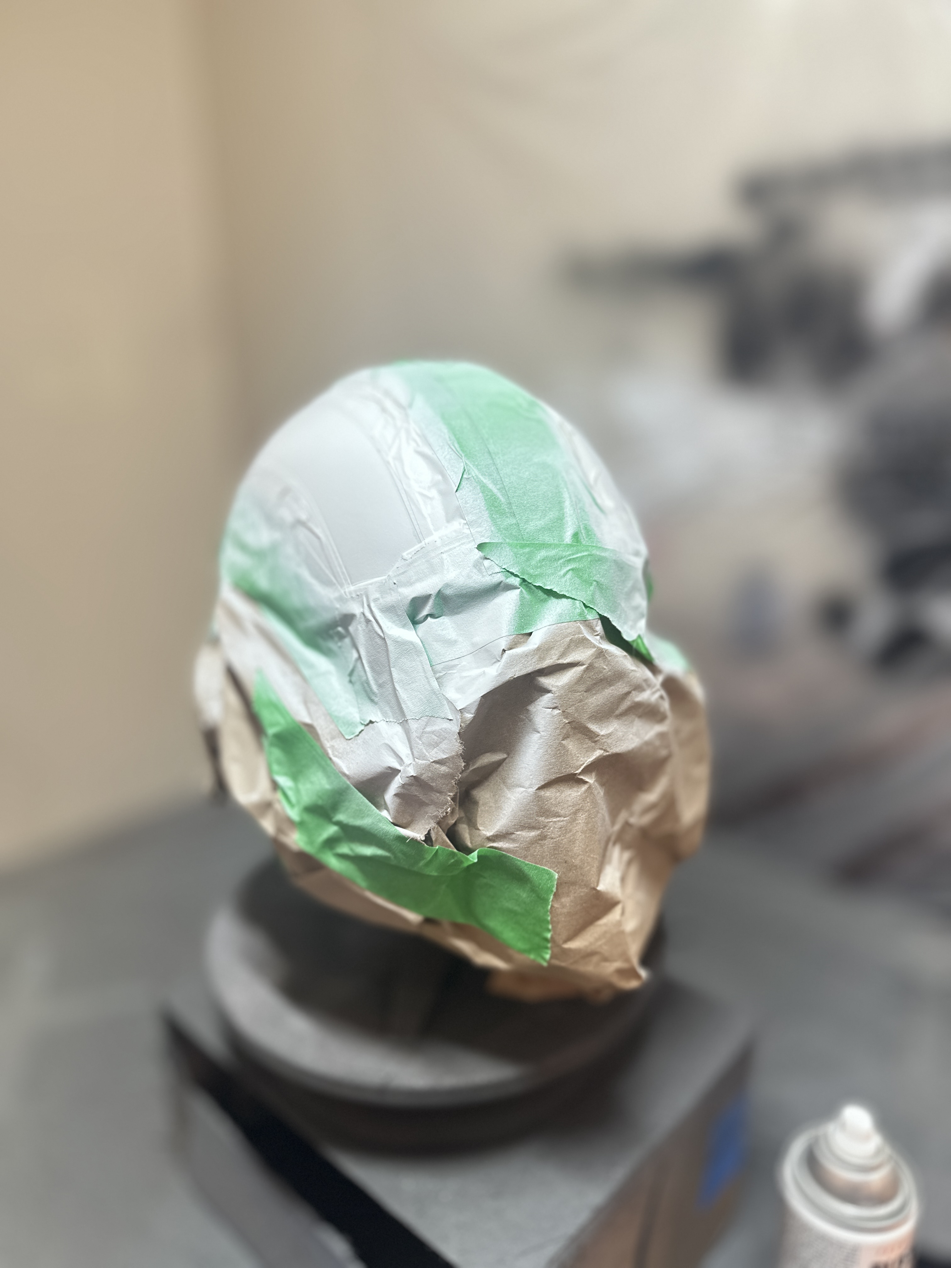 Helldivers 2 Inspired Helmet WIP: Adding the Yellow Stripe Details detail image