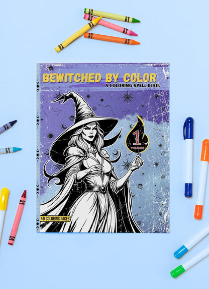 Bewitched by Color – A Coloring Spell Book (Volume I)