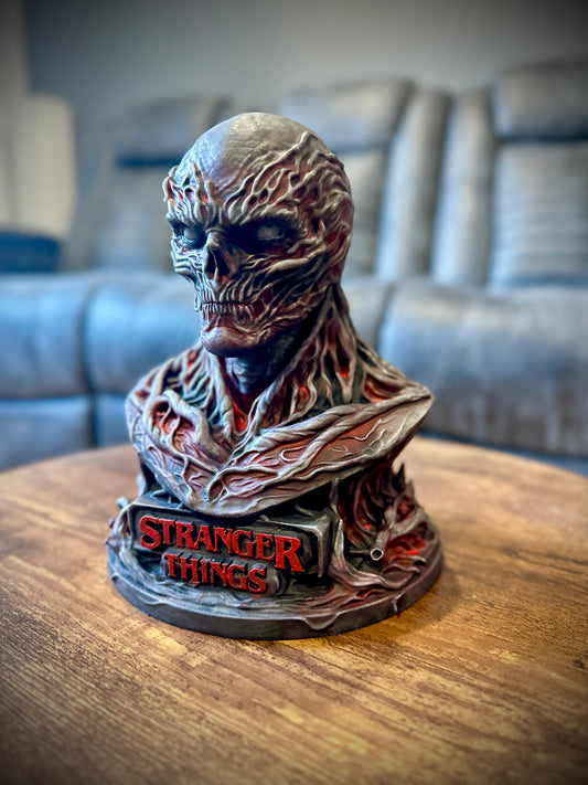 Vecna Inspired Bust – Hand Painted Horror Sculpture – 3D Printed Display Statue – Stranger Inspired Decor