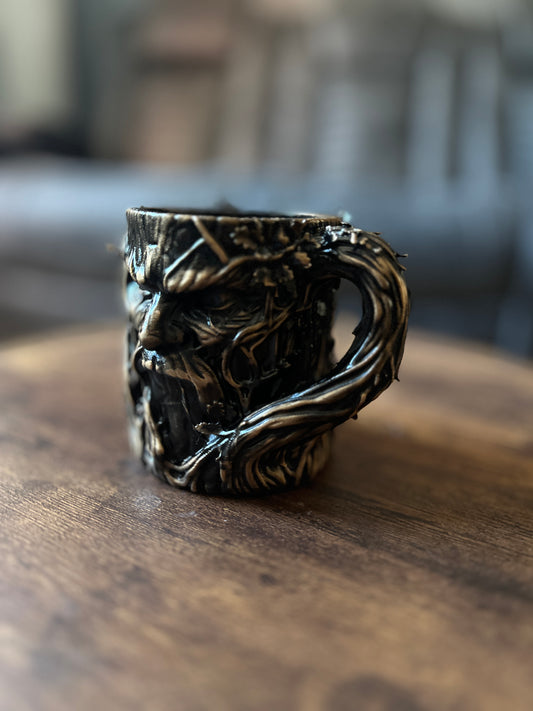 Ancient Tree Spirit Mug – Hand Painted Forest Guardian Decor