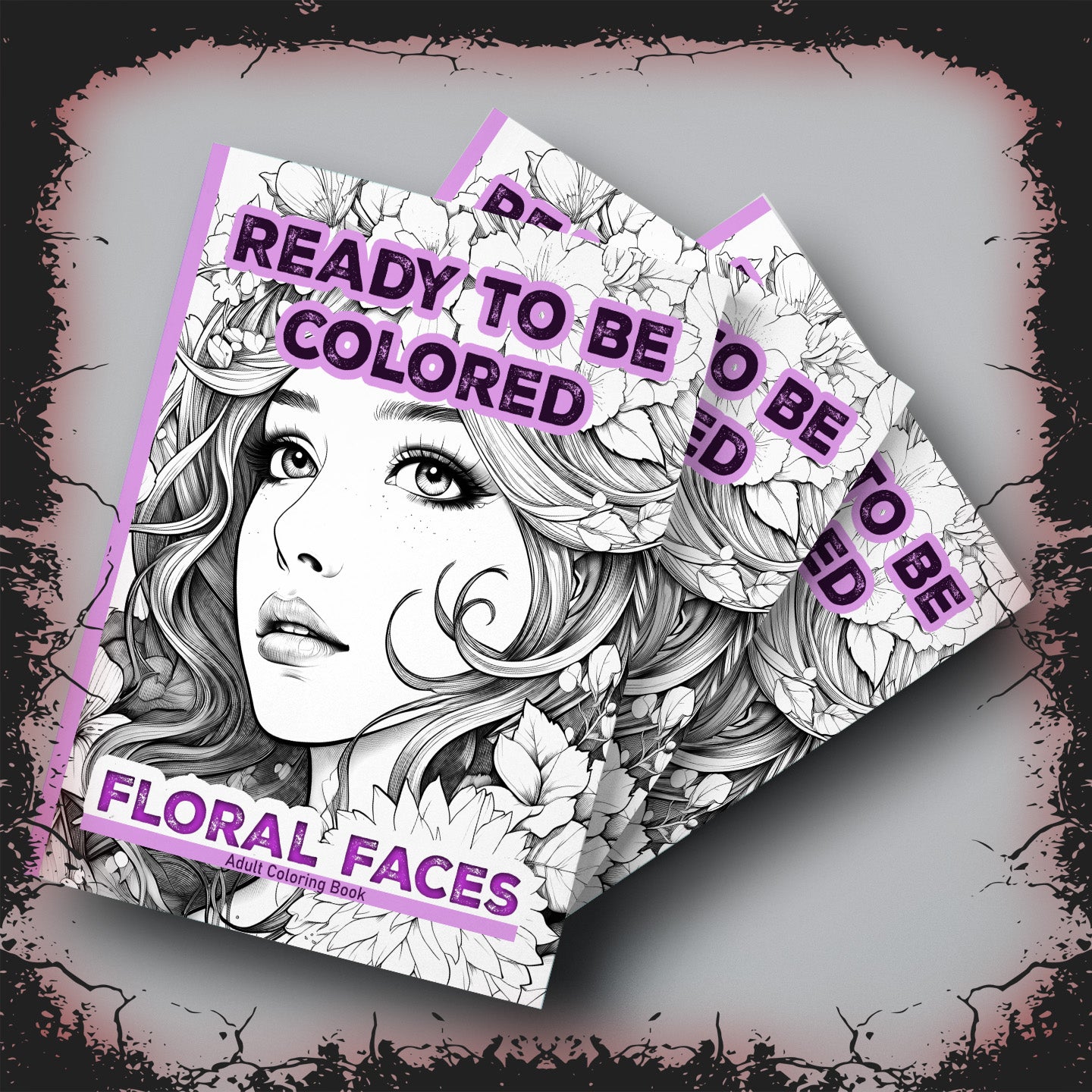 Ready to Be Colored – Floral Faces