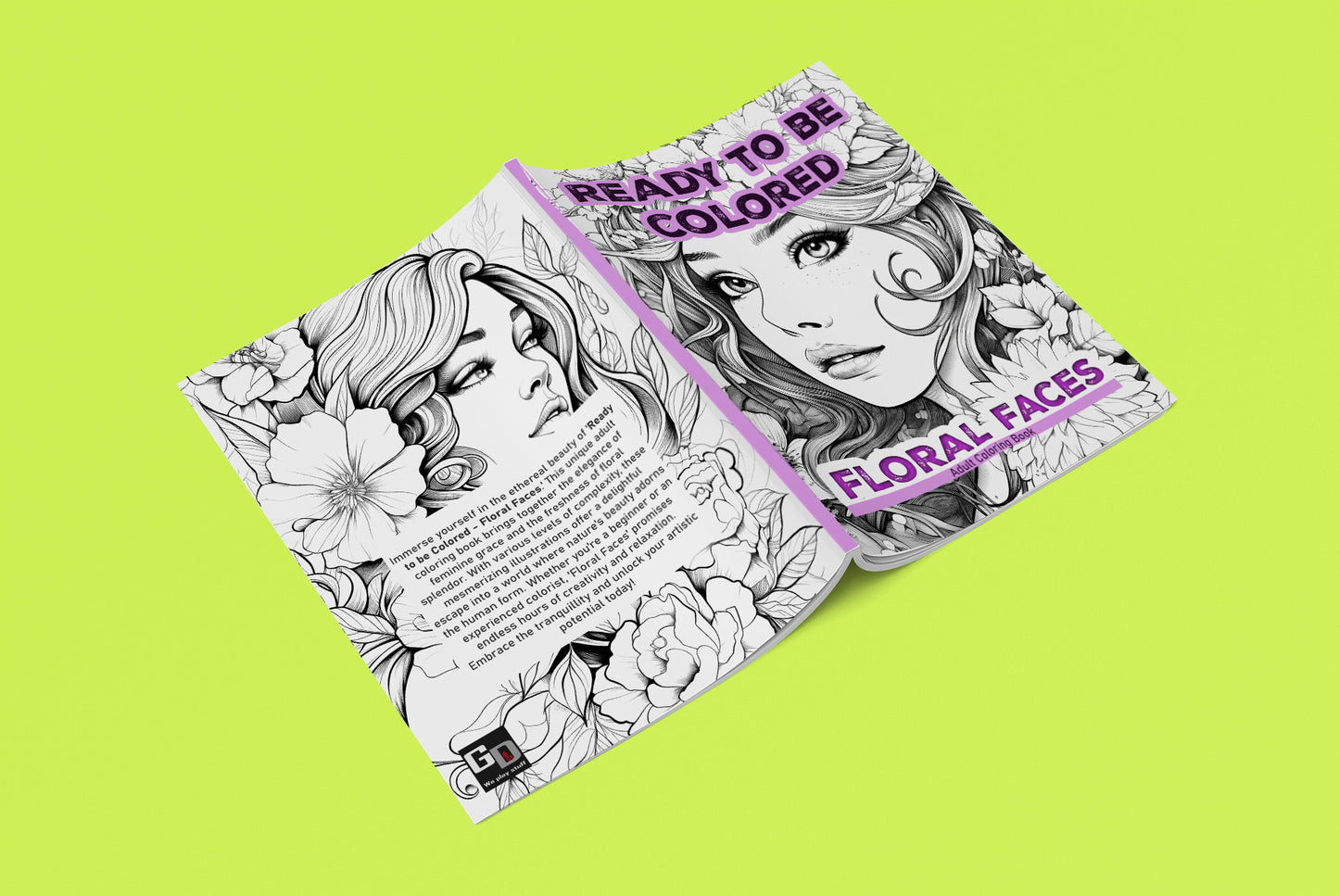 Ready to Be Colored – Floral Faces