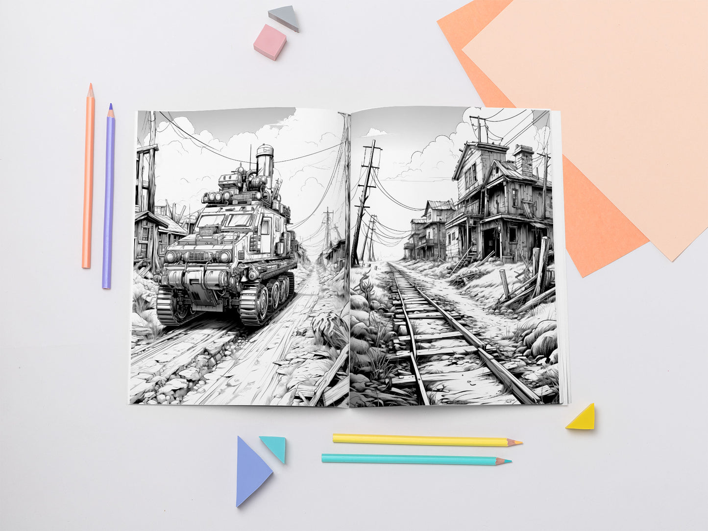 Apocalyptic Landscapes – Coloring Book Vol. 3