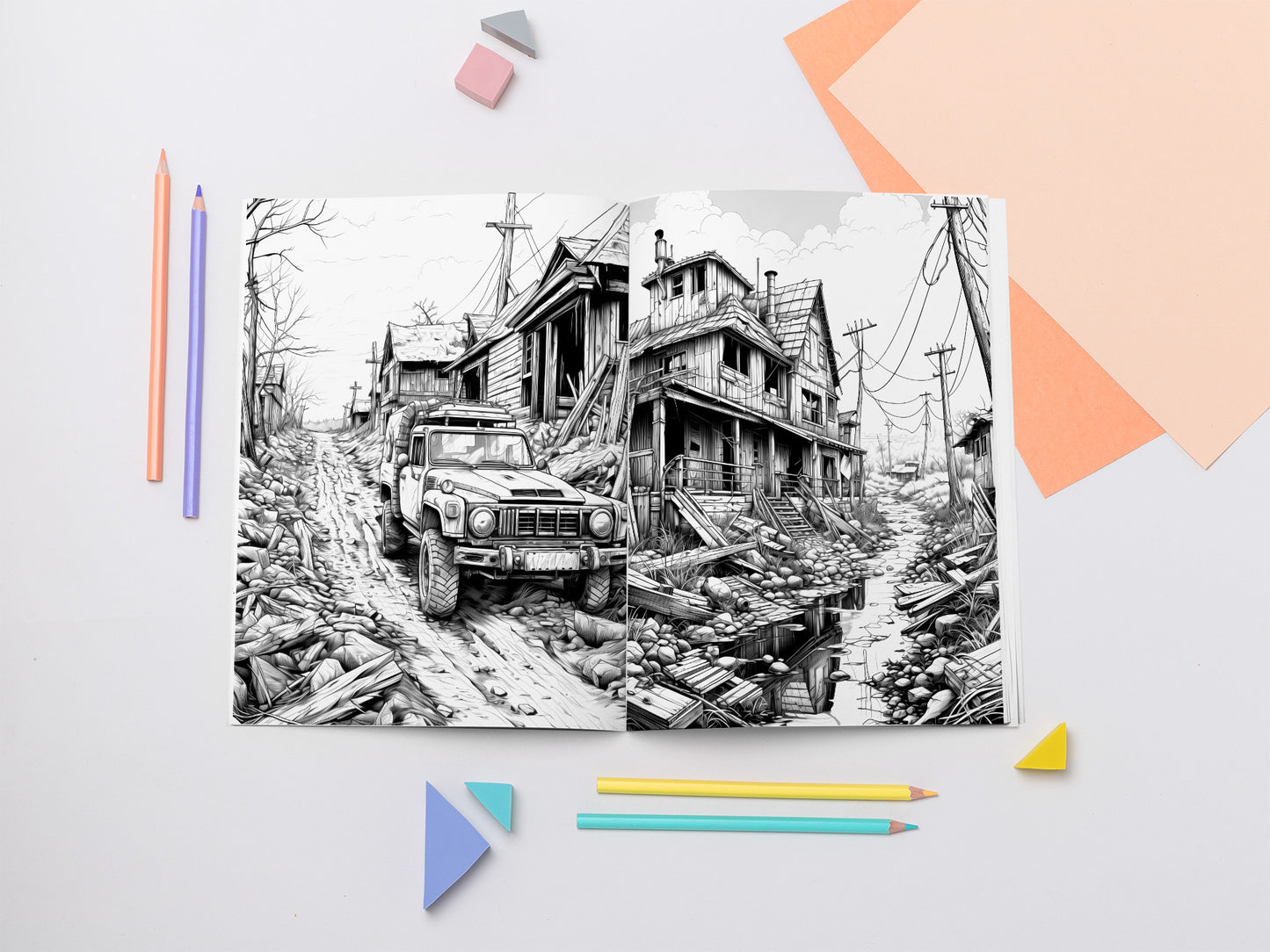 Apocalyptic Landscapes – Coloring Book Vol. 1