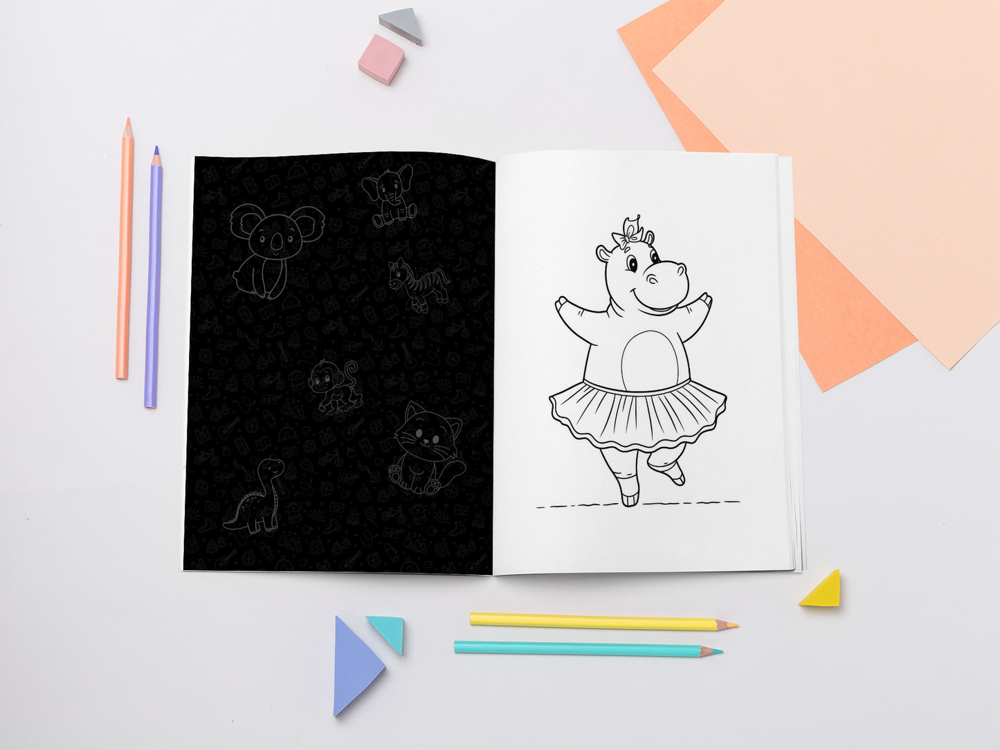 Crayonimals: Adorable Animals to Color and Love