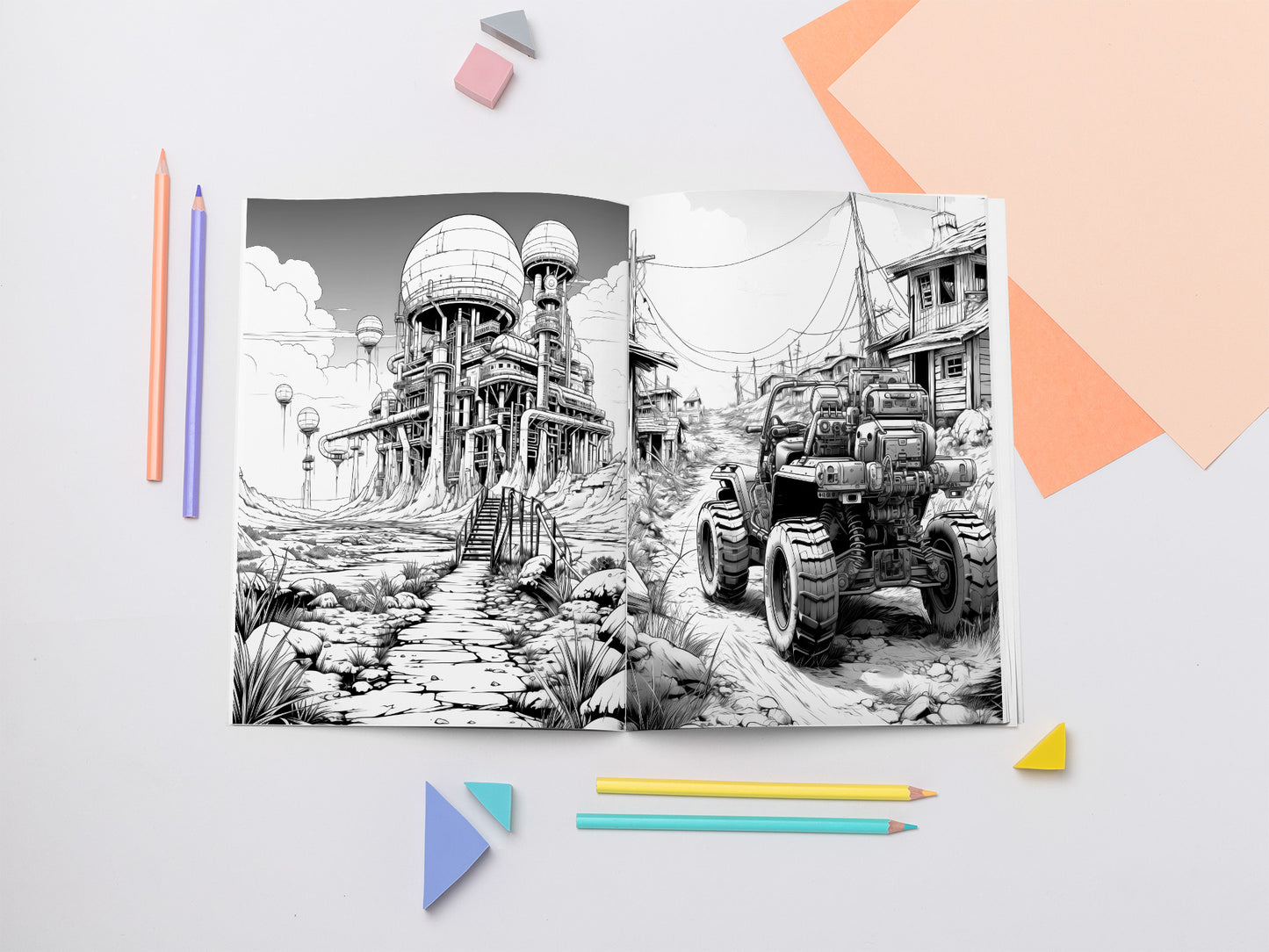 Apocalyptic Landscapes – Coloring Book Vol. 2