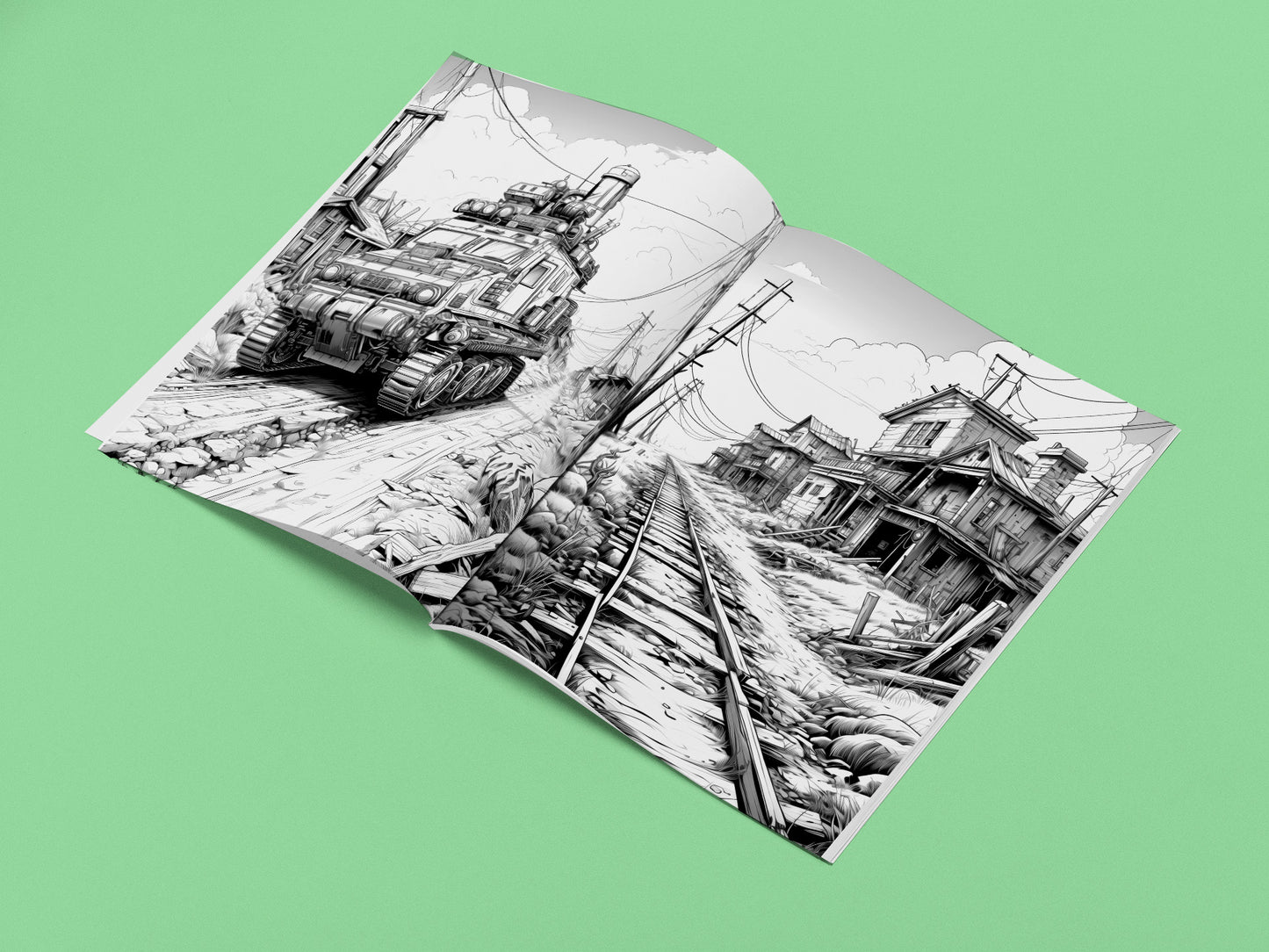 Apocalyptic Landscapes – Coloring Book Vol. 3