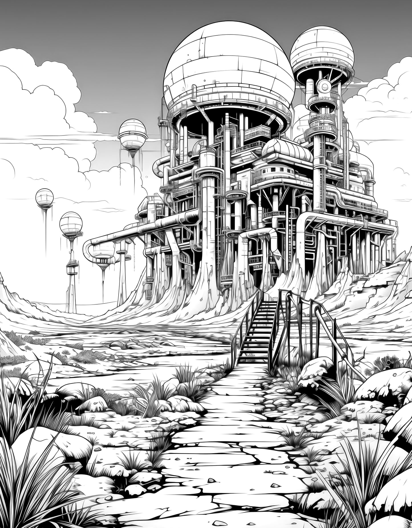 Apocalyptic Landscapes – Coloring Book Vol. 2