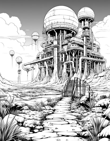 Apocalyptic Landscapes – Coloring Book Vol. 2
