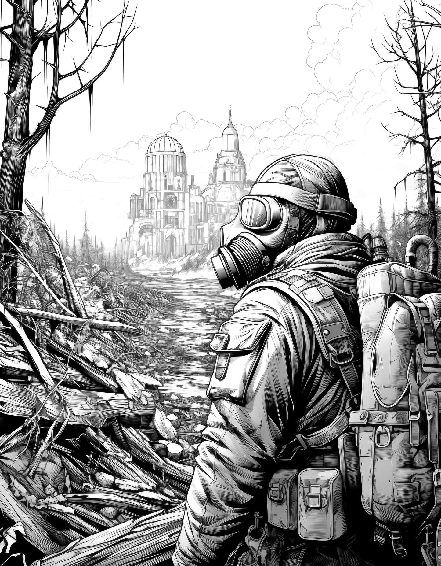 Apocalyptic Landscapes – Coloring Book Vol. 2