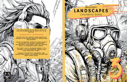 Apocalyptic Landscapes – Coloring Book Vol. 3