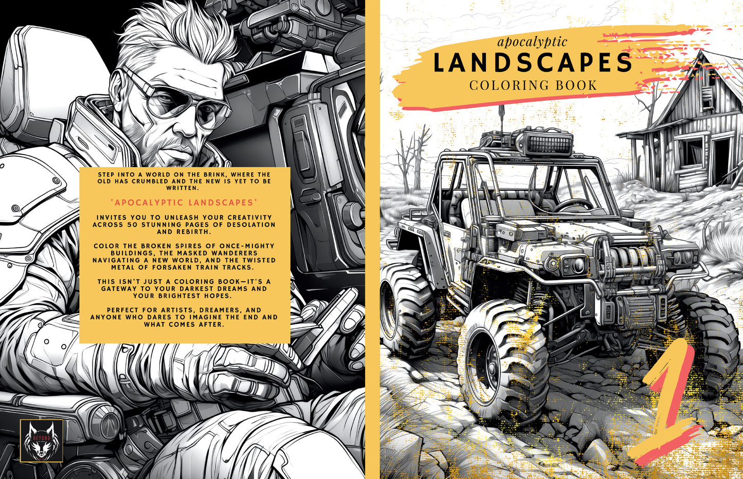 Apocalyptic Landscapes – Coloring Book Vol. 1