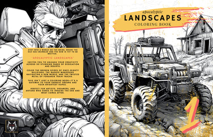 Apocalyptic Landscapes – Coloring Book Vol. 1