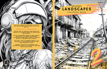 Apocalyptic Landscapes – Coloring Book Vol. 2