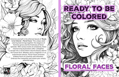 Ready to Be Colored – Floral Faces