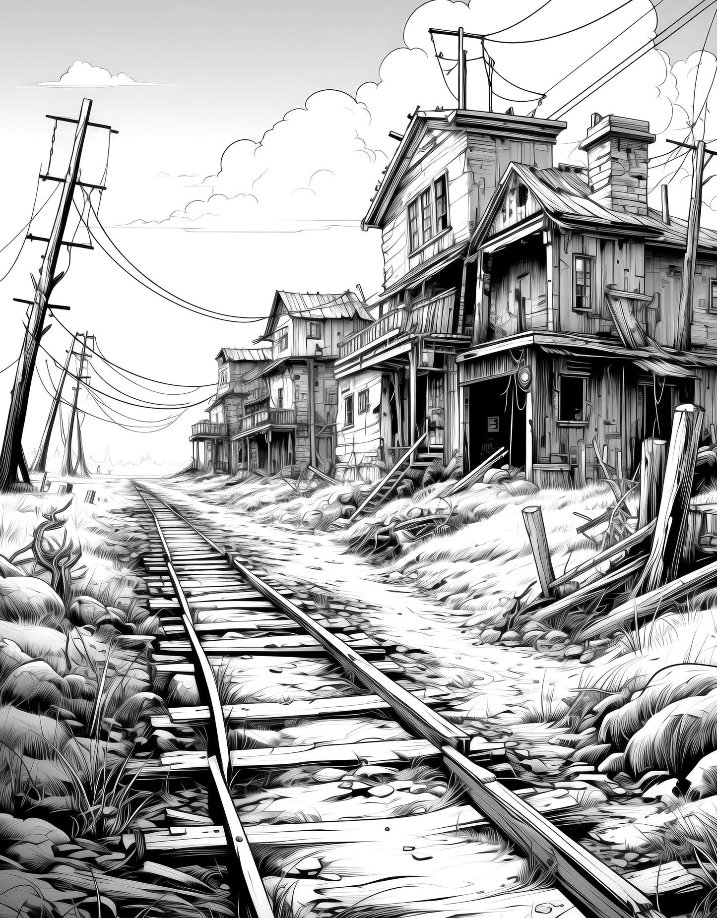 Apocalyptic Landscapes – Coloring Book Vol. 3