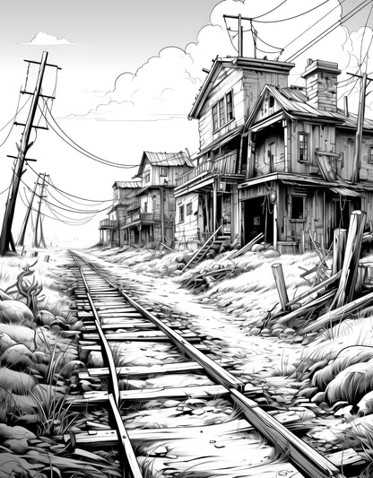 Apocalyptic Landscapes – Coloring Book Vol. 3