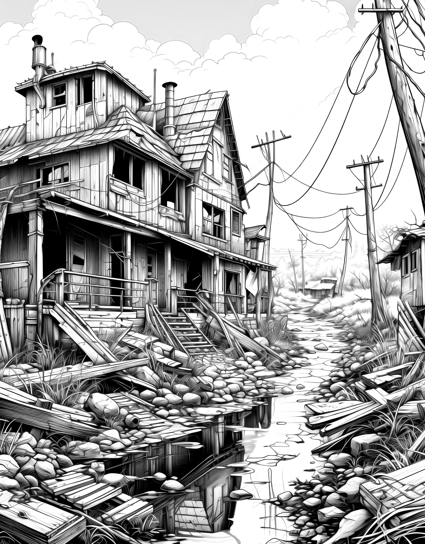 Apocalyptic Landscapes – Coloring Book Vol. 1