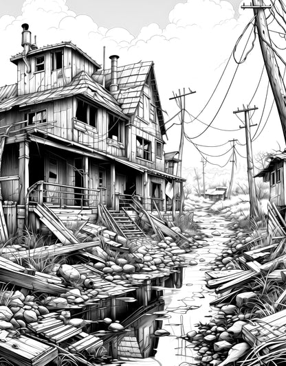 Apocalyptic Landscapes – Coloring Book Vol. 1
