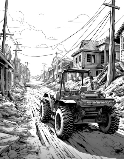 Apocalyptic Landscapes – Coloring Book Vol. 3
