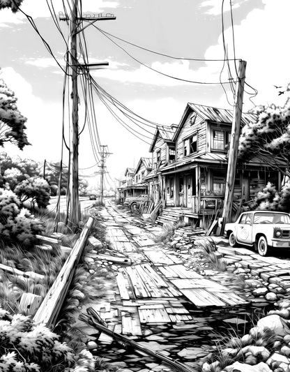 Apocalyptic Landscapes – Coloring Book Vol. 1