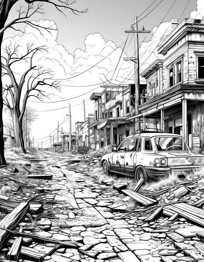 Apocalyptic Landscapes – Coloring Book Vol. 2