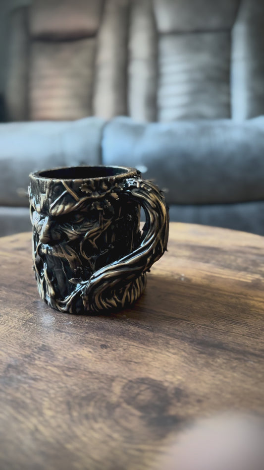 Ancient Tree Spirit Mug – Hand Painted Forest Guardian Decor