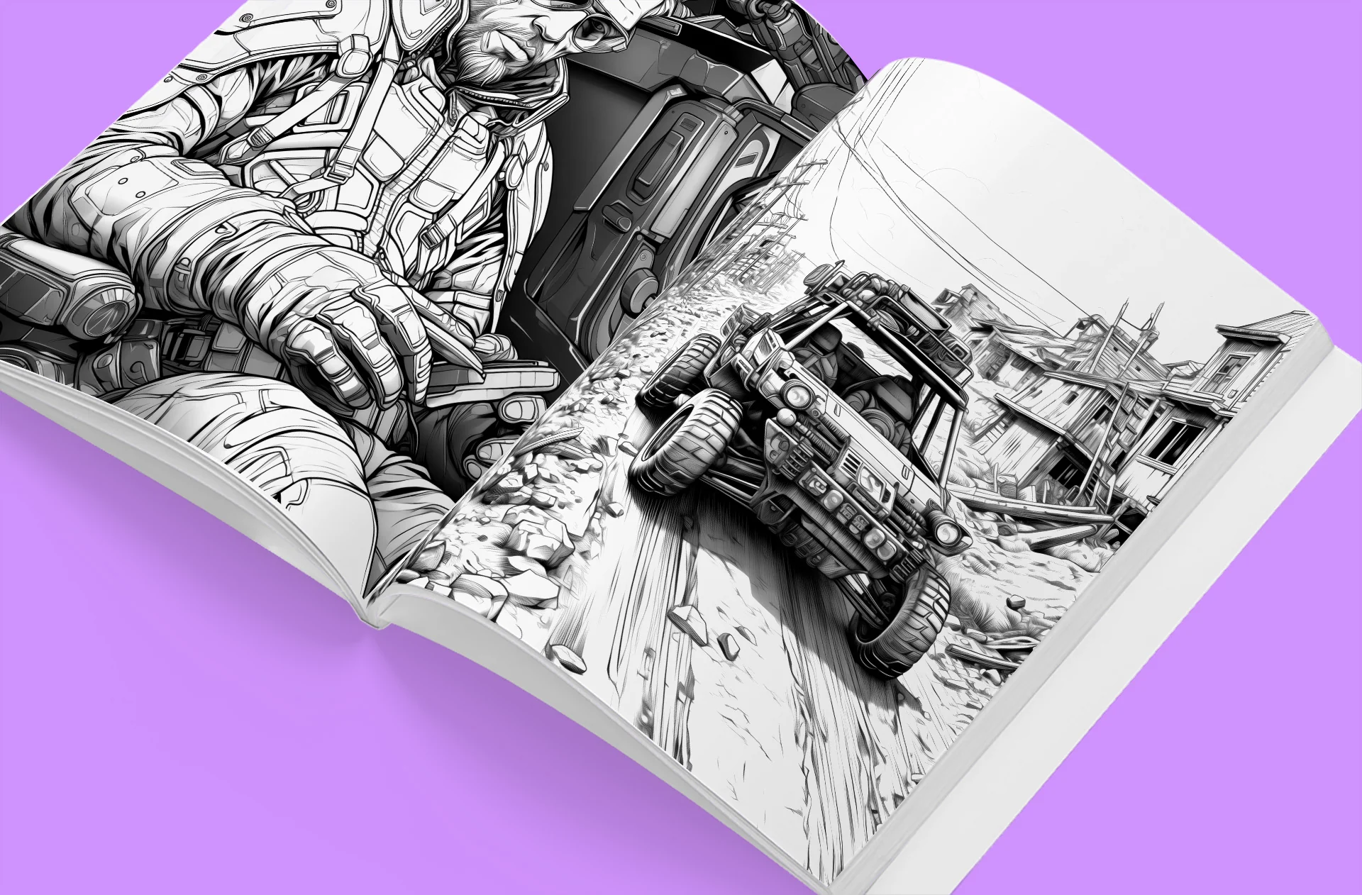 Apocalyptic Landscapes - Coloring Book Vol. 1 detail image