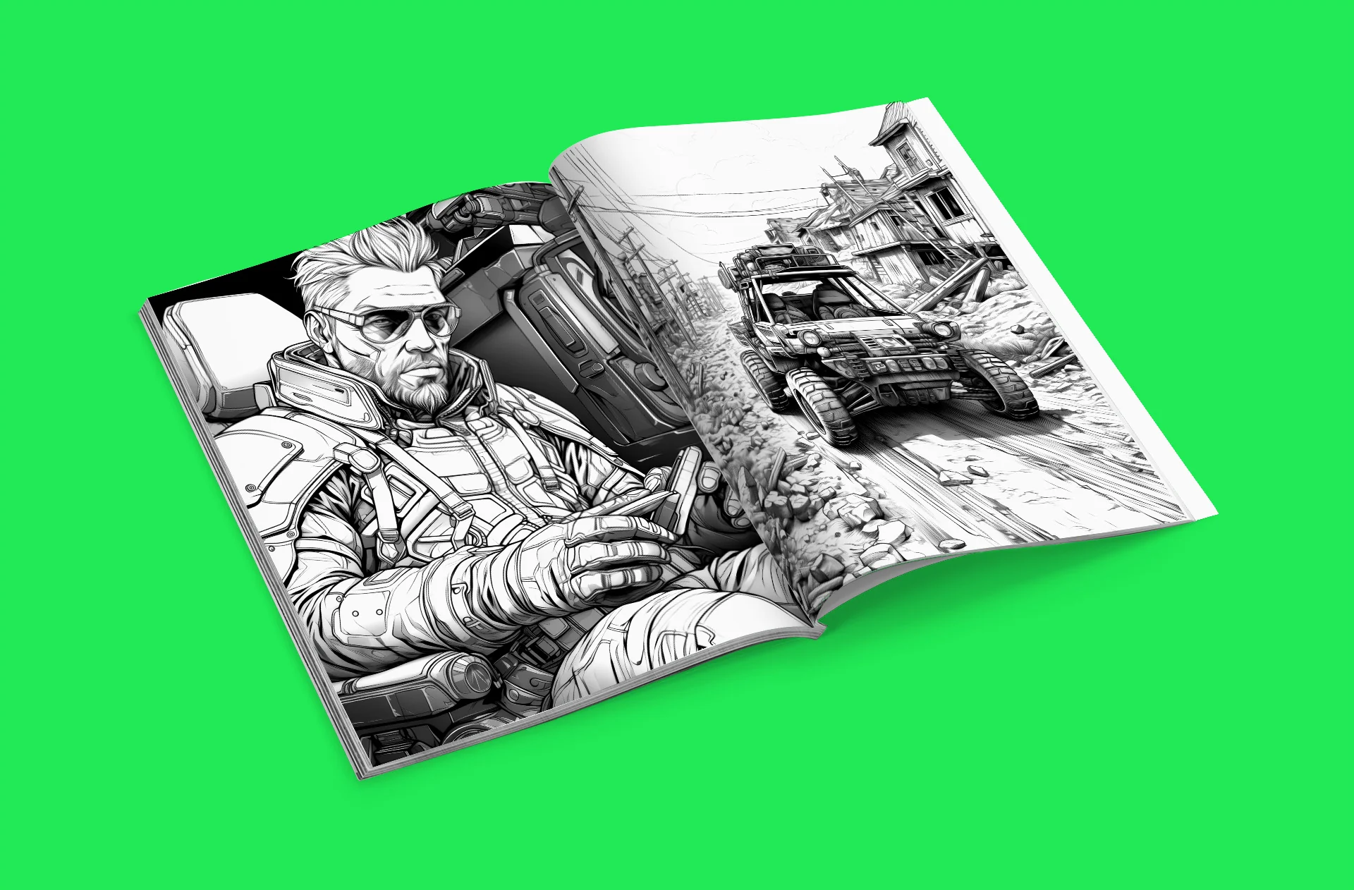 Apocalyptic Landscapes - Coloring Book Vol. 1 detail image