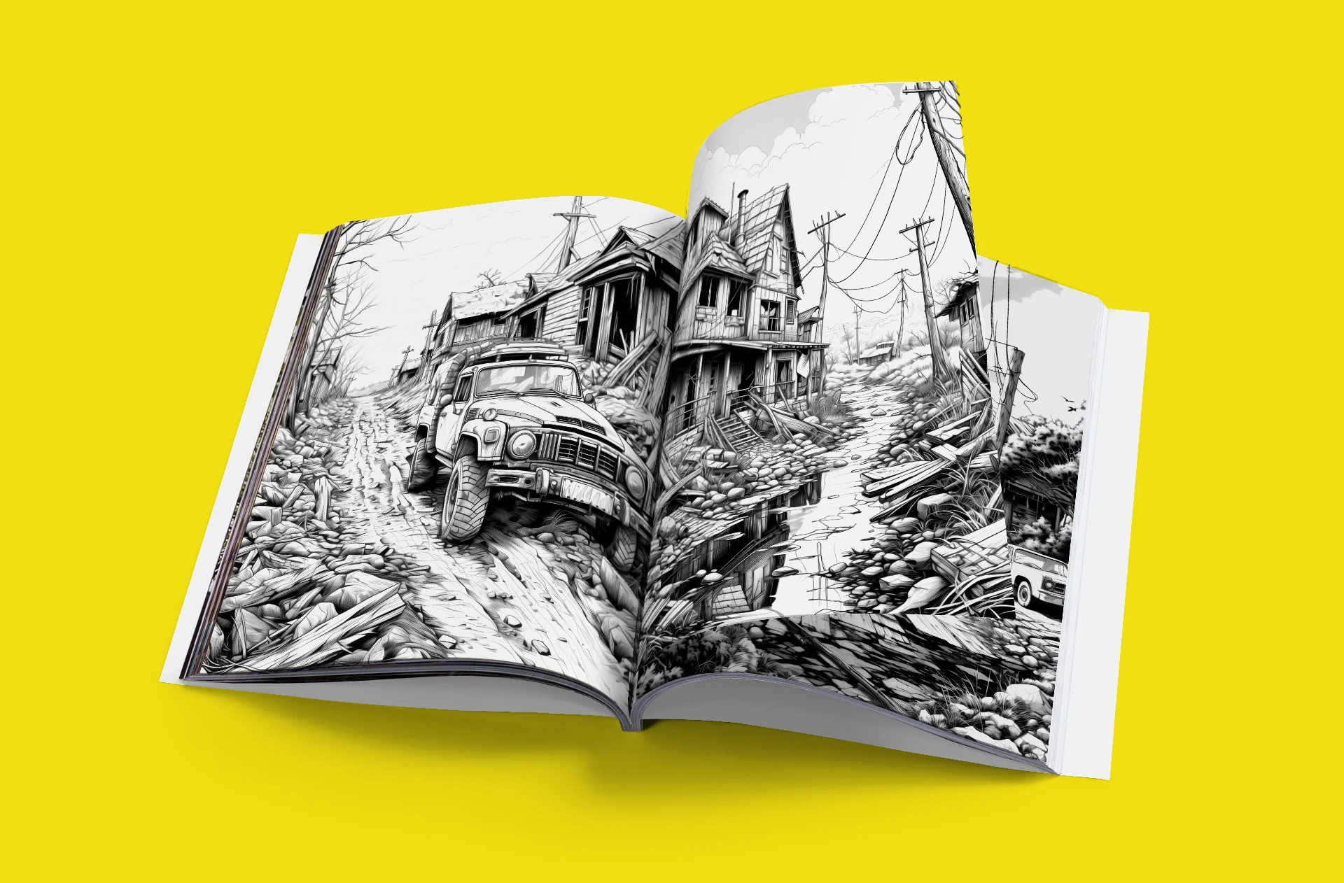 Apocalyptic Landscapes - Coloring Book Vol. 1 detail image