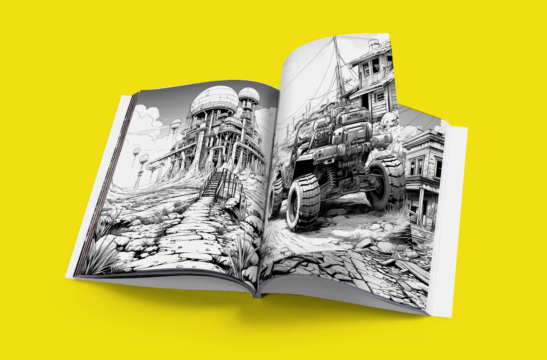 Apocalyptic Landscapes - Coloring Book Vol. 2 detail image