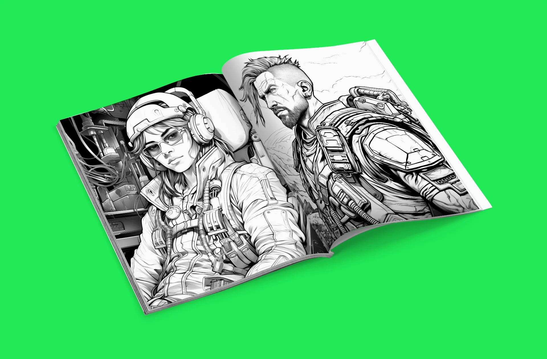 Apocalyptic Landscapes - Coloring Book Vol. 3 detail image
