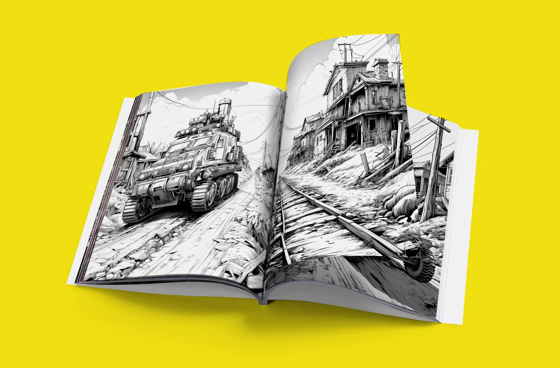 Apocalyptic Landscapes - Coloring Book Vol. 3 detail image