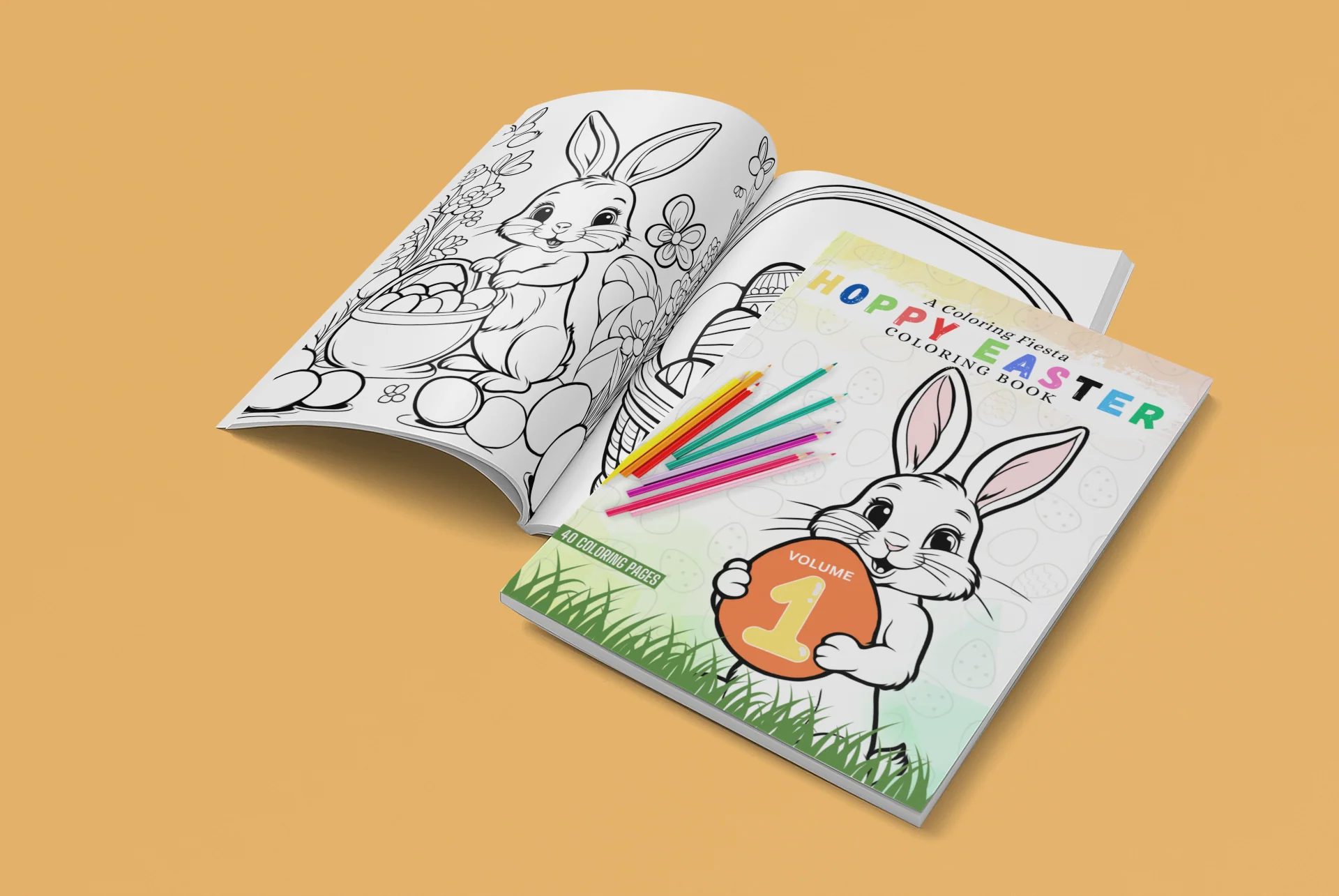 Hoppy Easter - A Coloring Fiesta detail image
