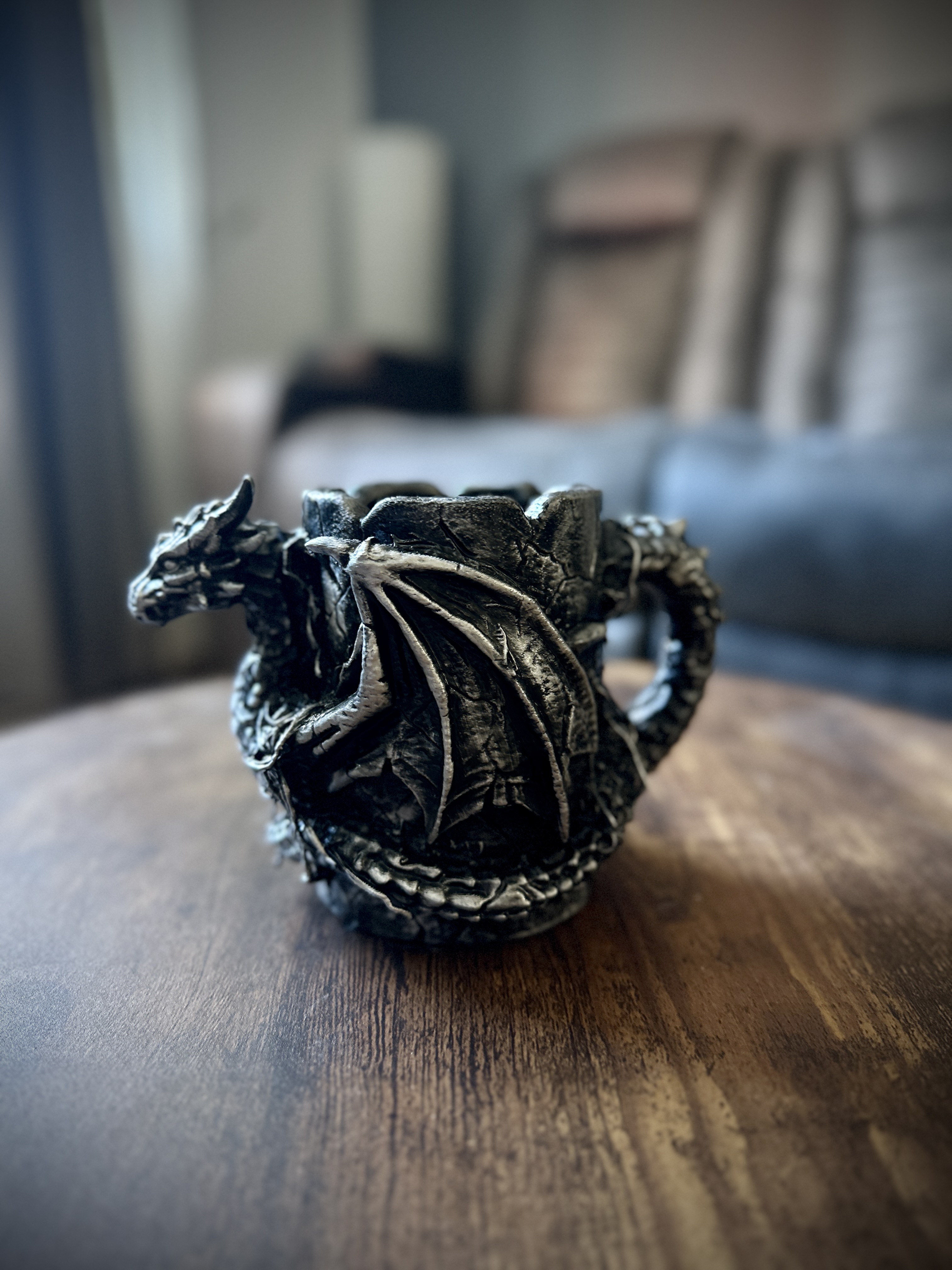 Dragon Guardian Mug – Ancient Relic (Fantasy Display Decor) detail image