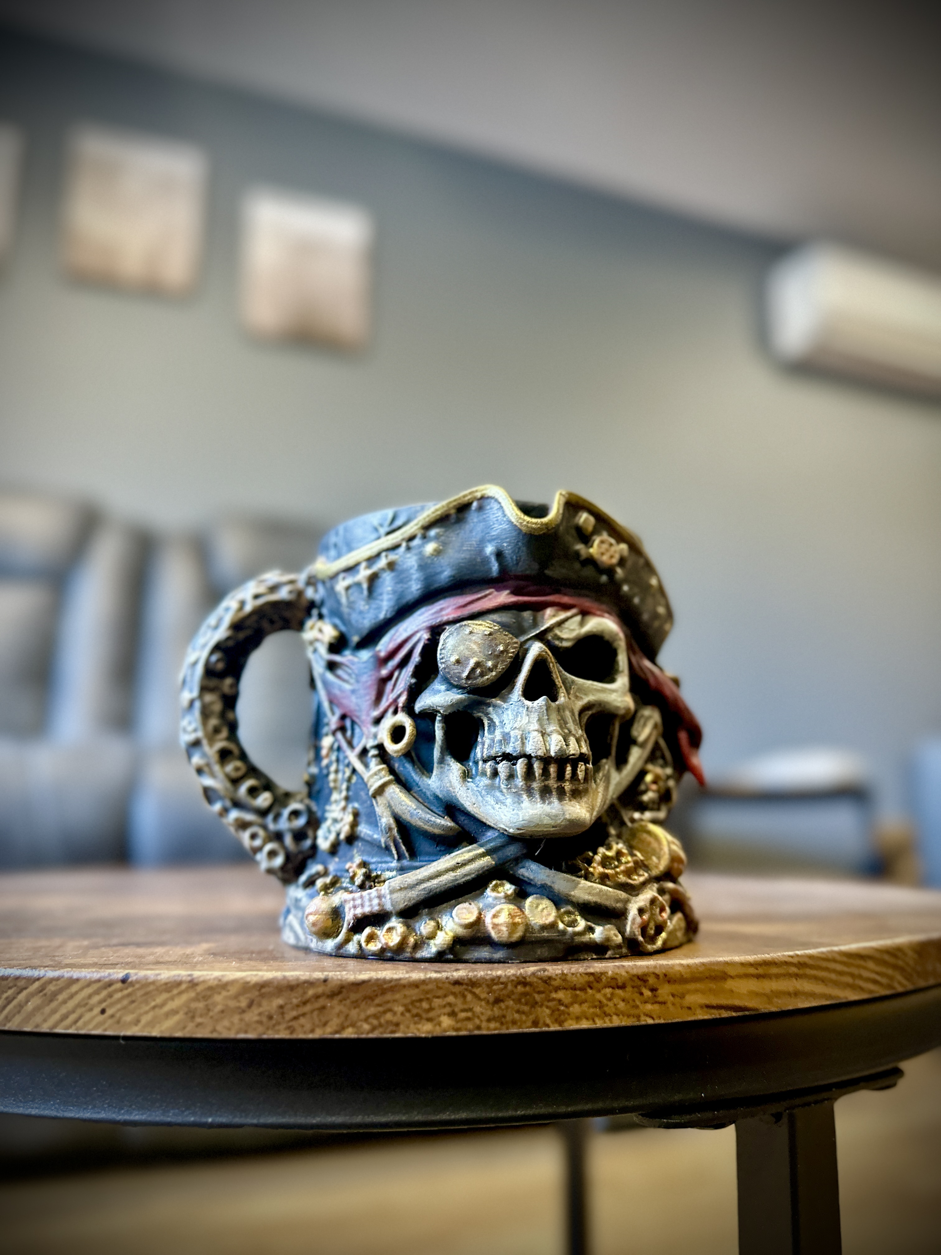 Pirate Skull Mug – Cursed Captain Relic (Display Decor)