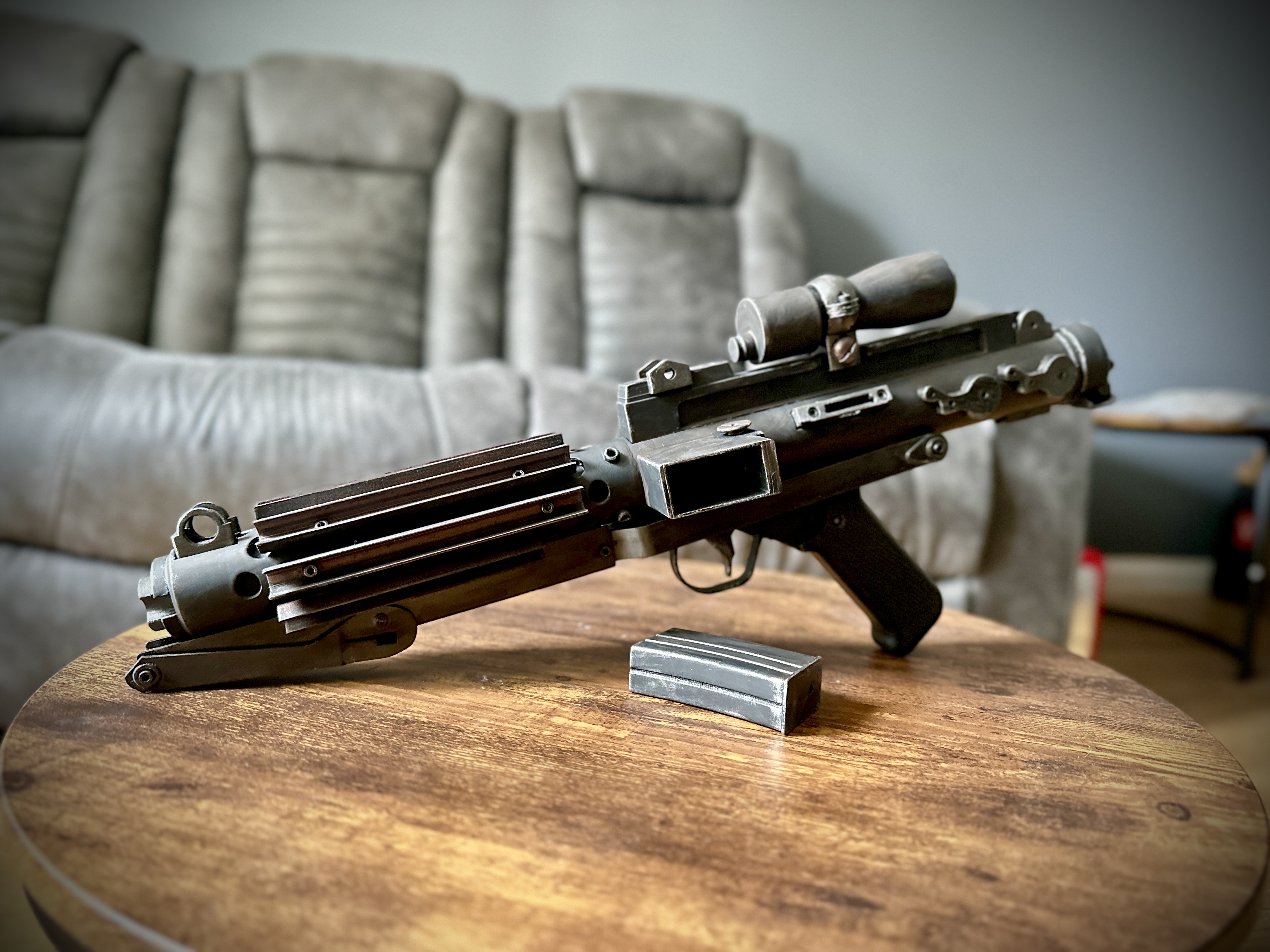 Star Wars E-11 Blaster – Copper Modified Version (Display Prop)