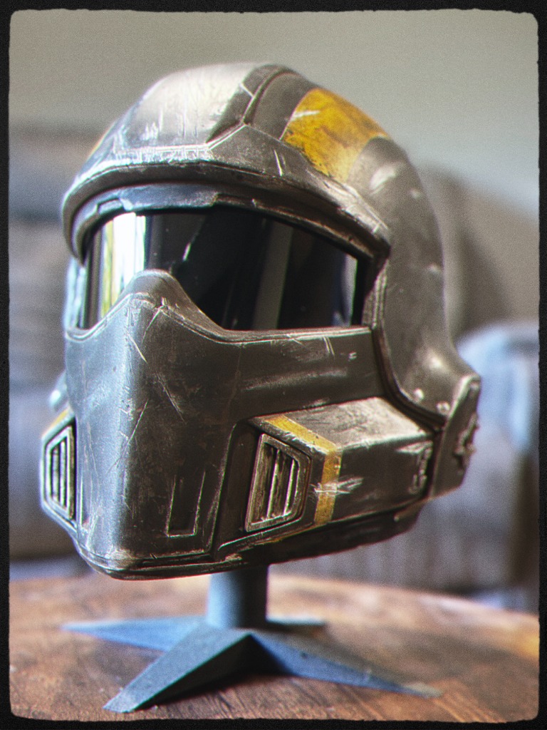 Featured Helldivers 2 display prop helmet