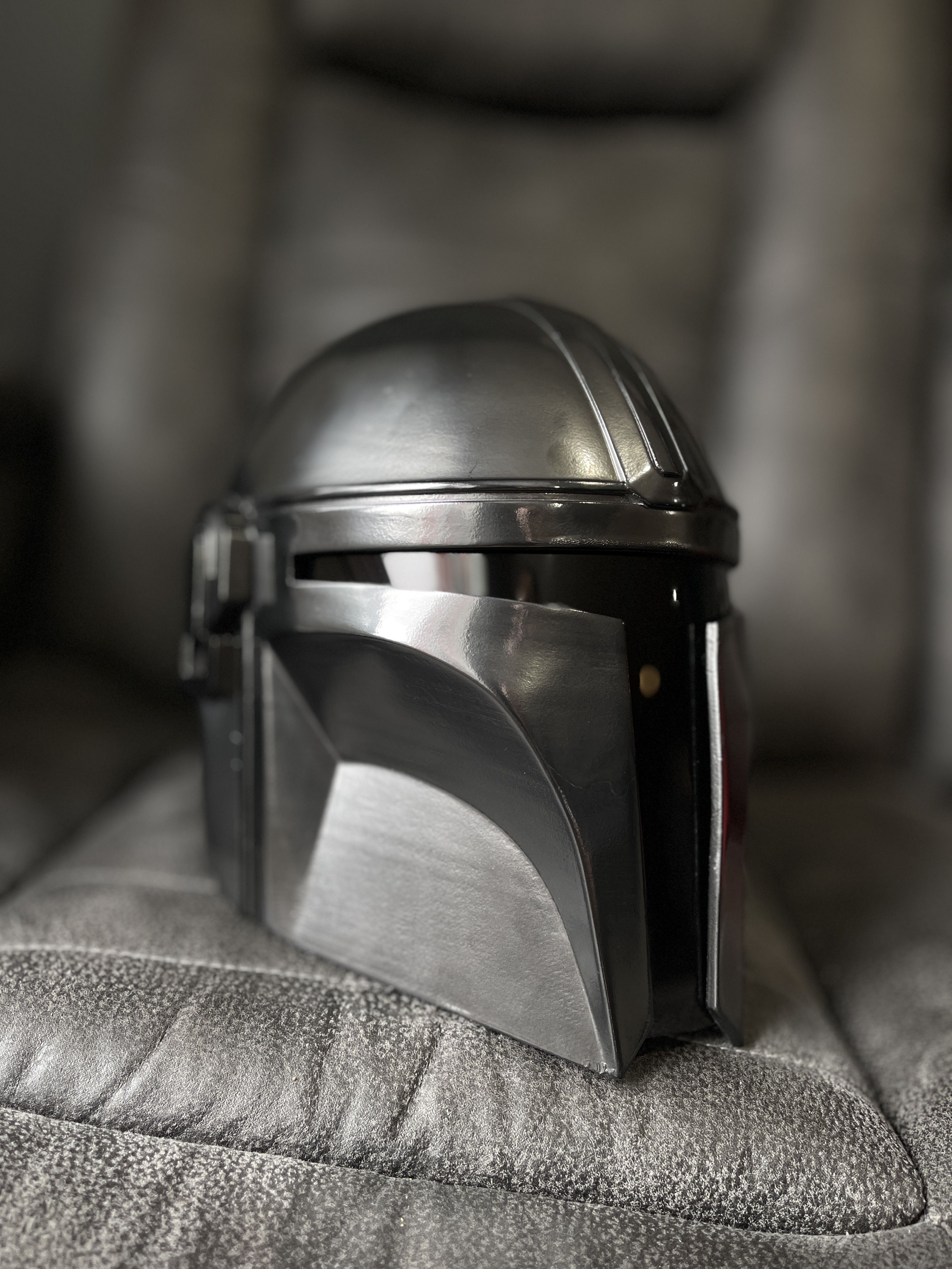 Mandalorian Inspired Beskar Helmet (Clean Display Prop) detail image