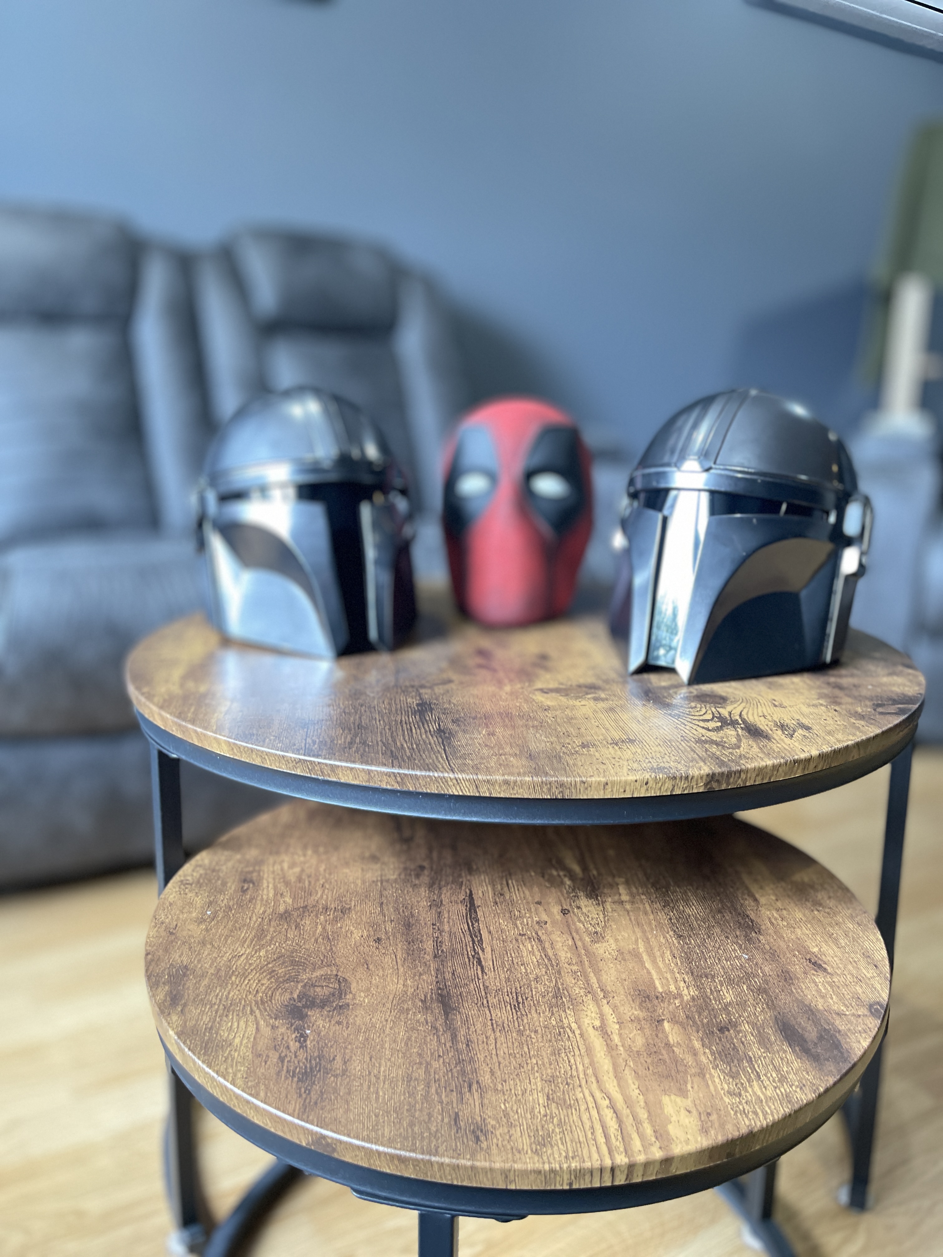 Mandalorian Inspired Beskar Helmet (Clean Display Prop) detail image