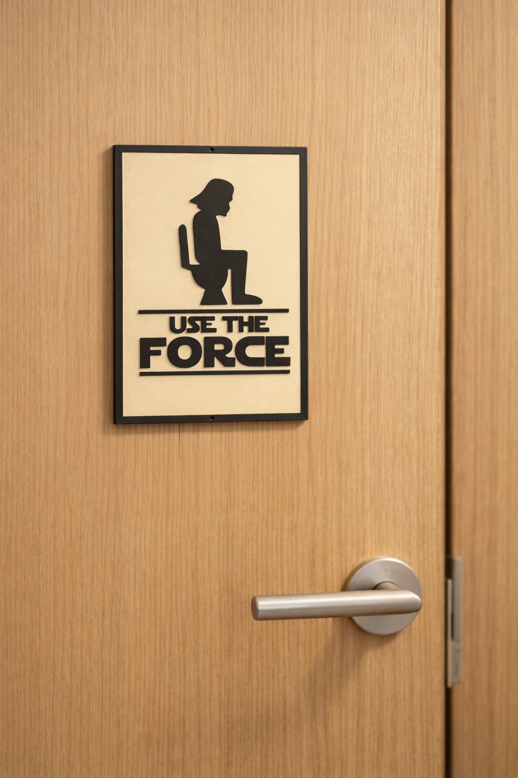 Use The Force Inspired Galactic Sign detail image