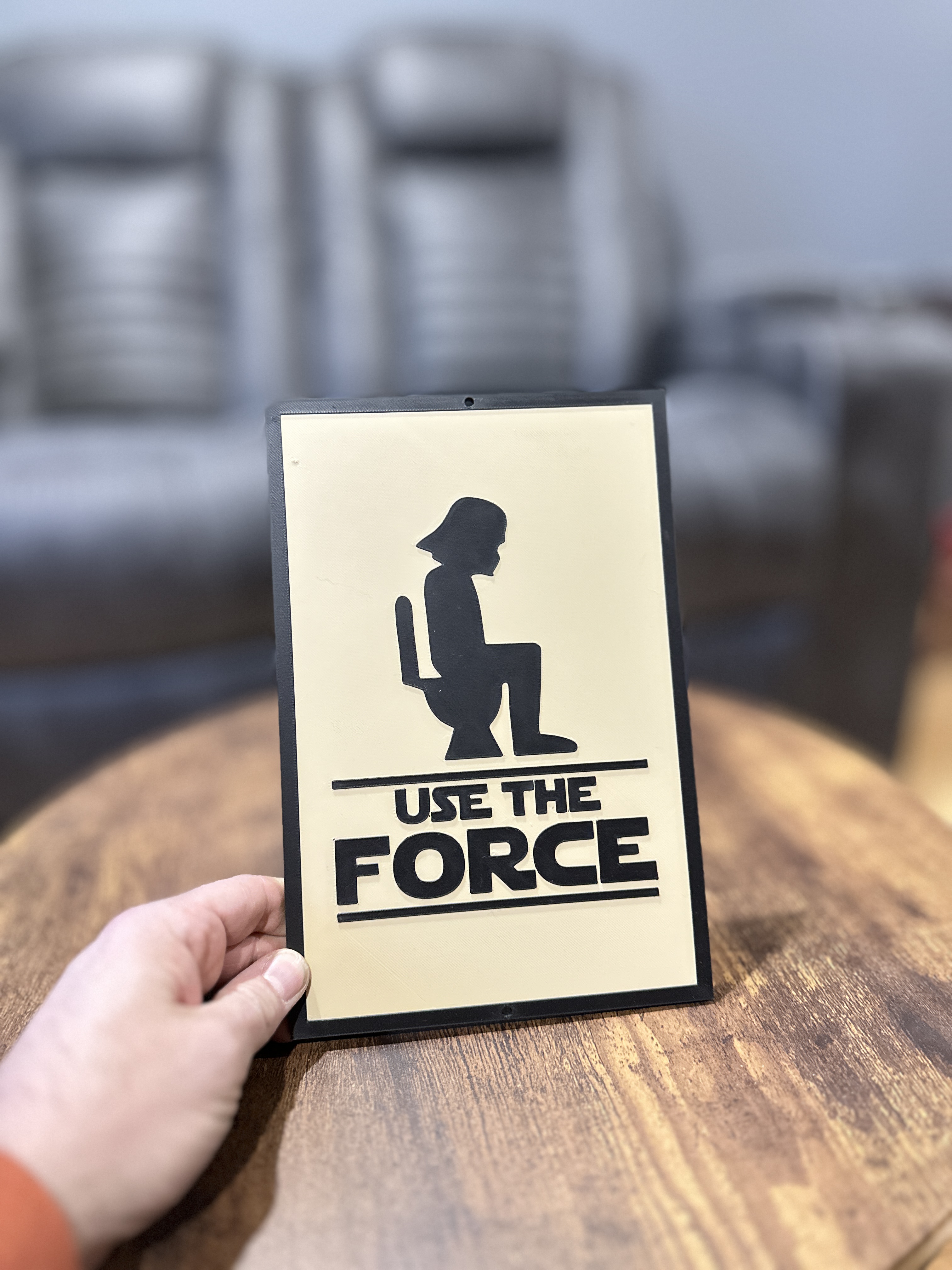 Use The Force Inspired Galactic Sign detail image